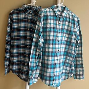 American Eagle Men’s Lot of (2) Seriously Soft Button-down Shirt Size Medium